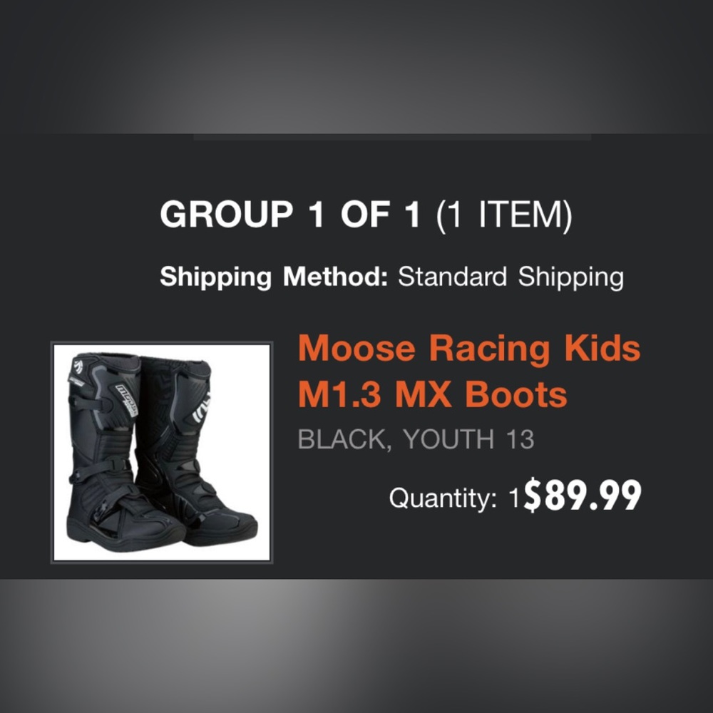 Moose Racing Kids M1.3 MX Boots